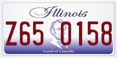 IL license plate Z650158