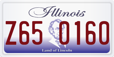 IL license plate Z650160