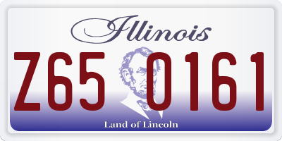 IL license plate Z650161