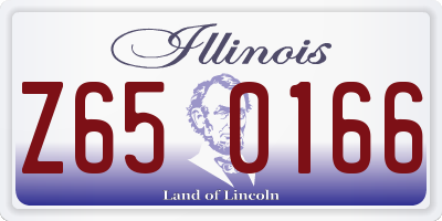 IL license plate Z650166