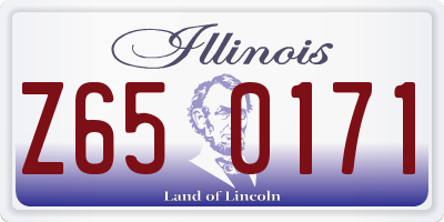 IL license plate Z650171