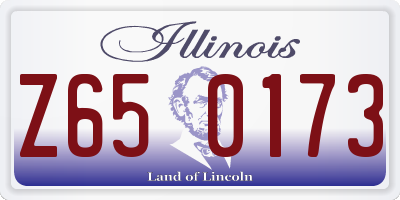 IL license plate Z650173