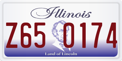 IL license plate Z650174