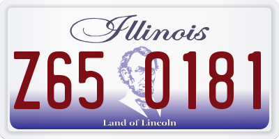 IL license plate Z650181