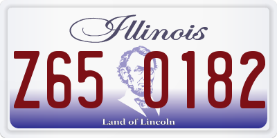 IL license plate Z650182
