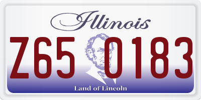 IL license plate Z650183