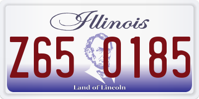 IL license plate Z650185