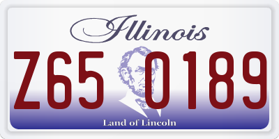 IL license plate Z650189