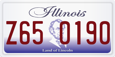 IL license plate Z650190