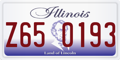 IL license plate Z650193