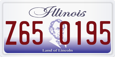 IL license plate Z650195