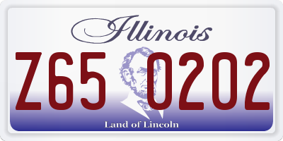 IL license plate Z650202