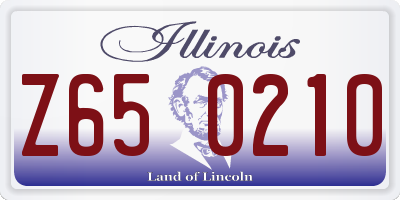 IL license plate Z650210