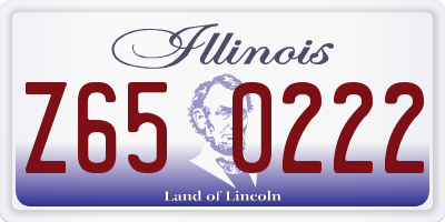 IL license plate Z650222