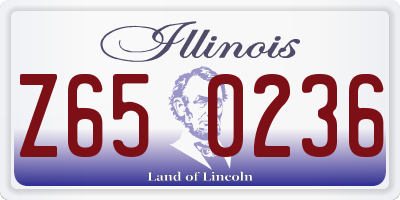 IL license plate Z650236