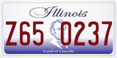 IL license plate Z650237