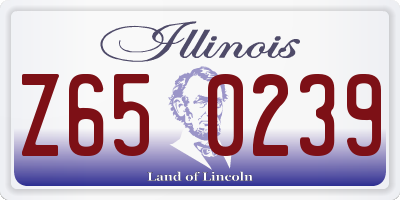 IL license plate Z650239