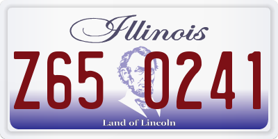 IL license plate Z650241