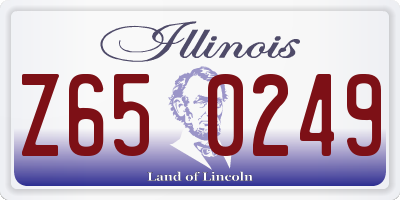 IL license plate Z650249