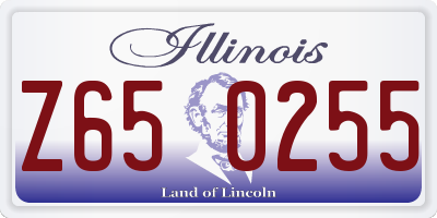 IL license plate Z650255