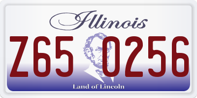 IL license plate Z650256