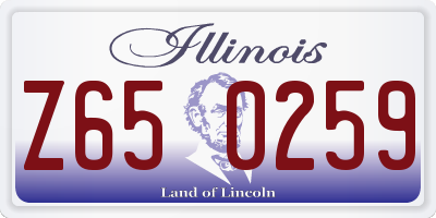 IL license plate Z650259