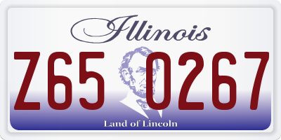 IL license plate Z650267