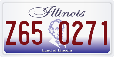 IL license plate Z650271