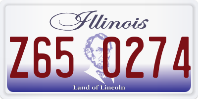 IL license plate Z650274