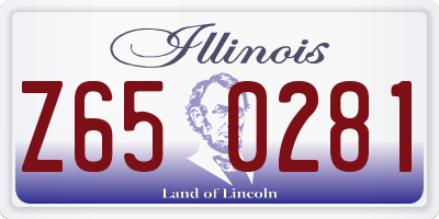 IL license plate Z650281