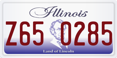 IL license plate Z650285