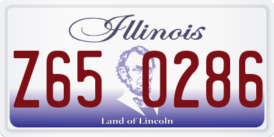 IL license plate Z650286