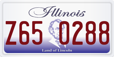 IL license plate Z650288