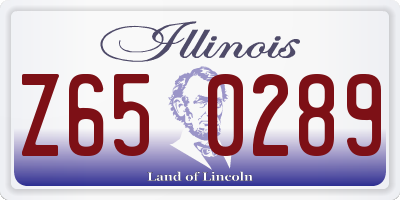 IL license plate Z650289