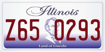 IL license plate Z650293
