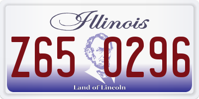 IL license plate Z650296