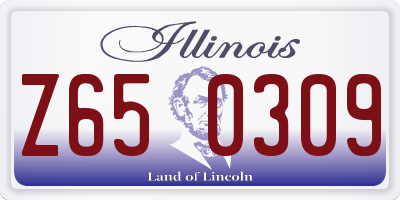 IL license plate Z650309