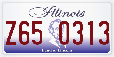 IL license plate Z650313