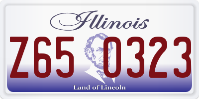 IL license plate Z650323