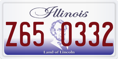 IL license plate Z650332