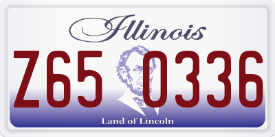 IL license plate Z650336