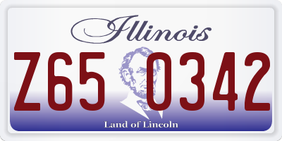 IL license plate Z650342