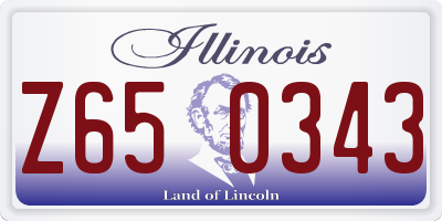 IL license plate Z650343