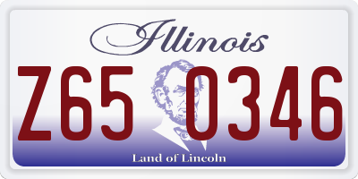 IL license plate Z650346
