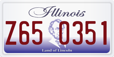 IL license plate Z650351