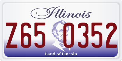IL license plate Z650352