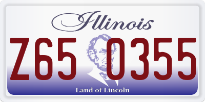 IL license plate Z650355