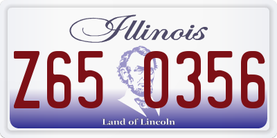 IL license plate Z650356
