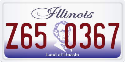 IL license plate Z650367