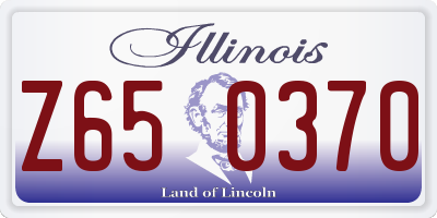 IL license plate Z650370